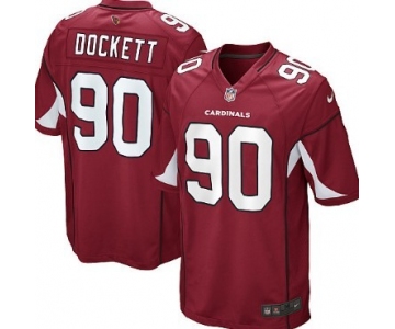 Nike Arizona Cardinals #90 Darnell Dockett Red Game Jersey