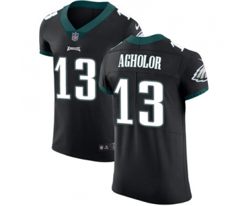 Men's Nike Philadelphia Eagles #13 Nelson Agholor Black Alternate Stitched NFL Vapor Untouchable Elite Jersey