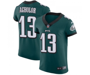 Men's Nike Philadelphia Eagles #13 Nelson Agholor Midnight Green Team Color Stitched NFL Vapor Untouchable Elite Jersey