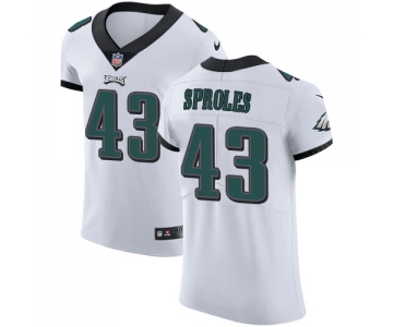 Men's Nike Philadelphia Eagles #43 Darren Sproles White Stitched NFL Vapor Untouchable Elite Jersey