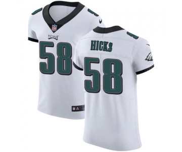 Men's Nike Philadelphia Eagles #58 Jordan Hicks White Stitched NFL Vapor Untouchable Elite Jersey