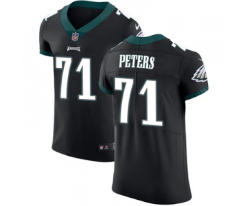 Men's Nike Philadelphia Eagles #71 Jason Peters Black Alternate Stitched NFL Vapor Untouchable Elite Jersey