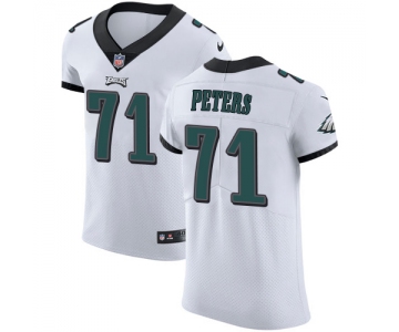 Men's Nike Philadelphia Eagles #71 Jason Peters White Stitched NFL Vapor Untouchable Elite Jersey