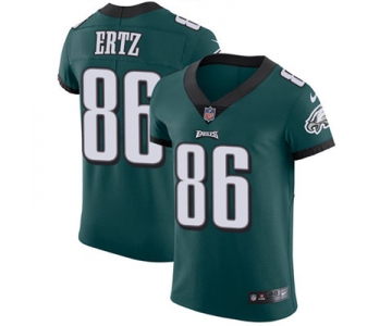 Men's Nike Philadelphia Eagles #86 Zach Ertz Midnight Green Team Color Stitched NFL Vapor Untouchable Elite Jersey