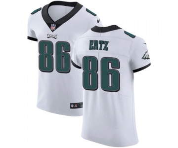 Men's Nike Philadelphia Eagles #86 Zach Ertz White Stitched NFL Vapor Untouchable Elite Jersey