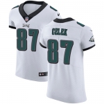 Men's Nike Philadelphia Eagles #87 Brent Celek White Stitched NFL Vapor Untouchable Elite Jersey