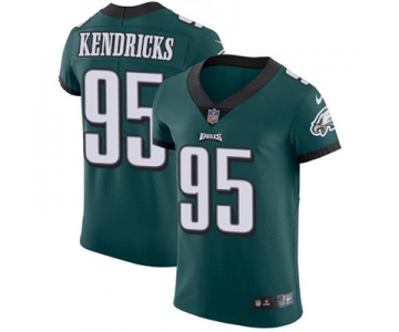 Men's Nike Philadelphia Eagles #95 Mychal Kendricks Midnight Green Team Color Stitched NFL Vapor Untouchable Elite Jersey