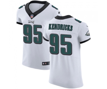 Men's Nike Philadelphia Eagles #95 Mychal Kendricks White Stitched NFL Vapor Untouchable Elite Jersey