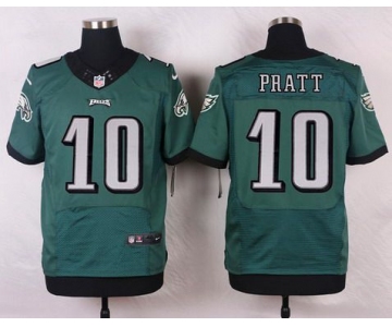 Men's Philadelphia Eagles #10 Quron Pratt Midnight Green Team Color NFL Nike Elite Jersey