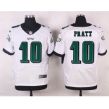 Men's Philadelphia Eagles #10 Quron Pratt White Road NFL Nike Elite Jersey