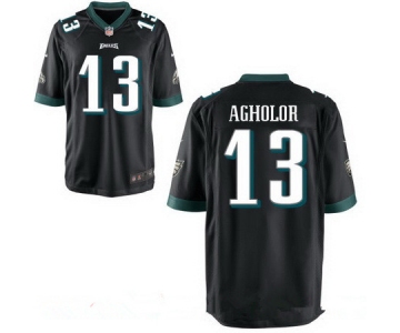 Men's Philadelphia Eagles #13 Nelson Agholor Black Alternate Stitched NFL Nike Elite Jersey