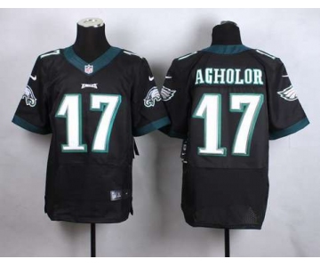 Men's Philadelphia Eagles #17 Nelson Agholor 2014 Nike Black Elite Jersey