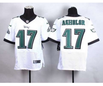 Men's Philadelphia Eagles #17 Nelson Agholor 2014 Nike White Elite Jersey