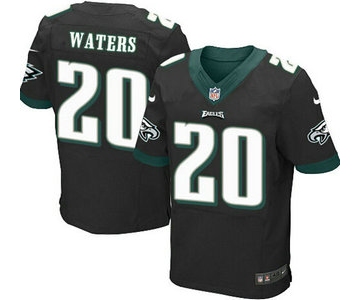 Men's Philadelphia Eagles #20 Andre Waters Black Retired Player NFL Nike Elite Jersey