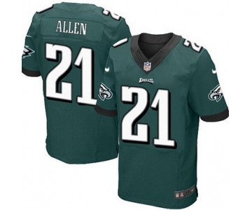 Men's Philadelphia Eagles #21 Eric Allen Midnight Green Retired Player NFL Nike Elite Jersey