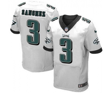 Men's Philadelphia Eagles #3 Mark Sanchez 2014 Nike White Elite Jersey