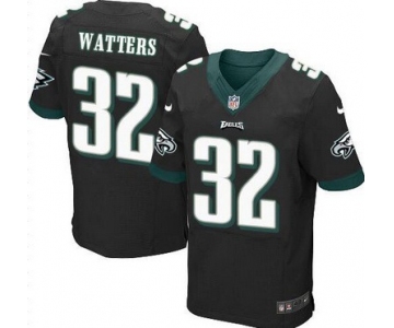 Men's Philadelphia Eagles #32 Ricky Watters Black Retired Player NFL Nike Elite Jersey