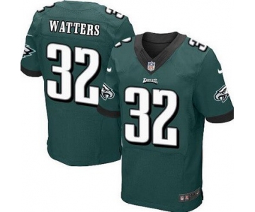 Men's Philadelphia Eagles #32 Ricky Watters Midnight Green Retired Player NFL Nike Elite Jersey