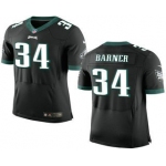 Men's Philadelphia Eagles #34 Kenjon Barner Black Alternate NFL Nike Elite Jersey