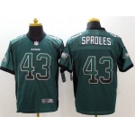 Men's Philadelphia Eagles #43 Darren Sproles Nike Drift Fashion Green Elite Jersey