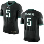 Men's Philadelphia Eagles #5 Donovan McNabb Black Retired Player NFL Nike Elite Jersey