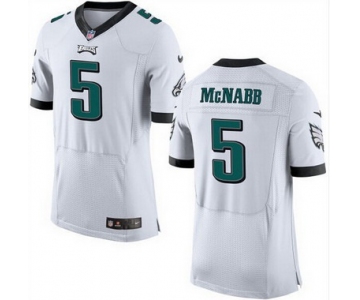 Men's Philadelphia Eagles #5 Donovan McNabb White Retired Player NFL Nike Elite Jersey