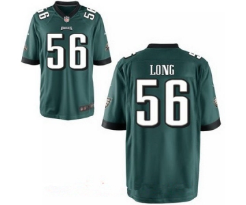 Men's Philadelphia Eagles #56 Chris Long Midnight Green Team Color Stitched NFL Nike Elite Jersey