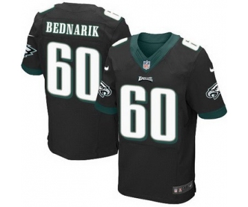 Men's Philadelphia Eagles #60 Chuck Bednarik Black Retired Player NFL Nike Elite Jersey