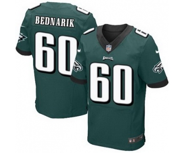 Men's Philadelphia Eagles #60 Chuck Bednarik Midnight Green Retired Player NFL Nike Elite Jersey