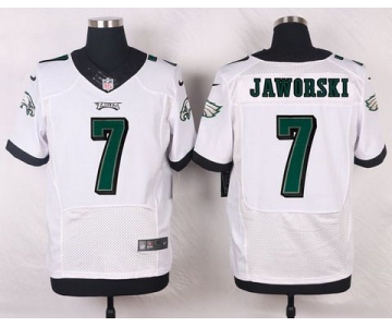 Men's Philadelphia Eagles #7 Ron Jaworski White Retired Player NFL Nike Elite Jersey