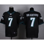 Men's Philadelphia Eagles #7 Sam Bradford 2014 Nike Black Elite Jersey