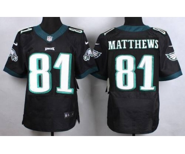 Men's Philadelphia Eagles #81 Jordan Matthews 2014 Nike Black Elite Jersey