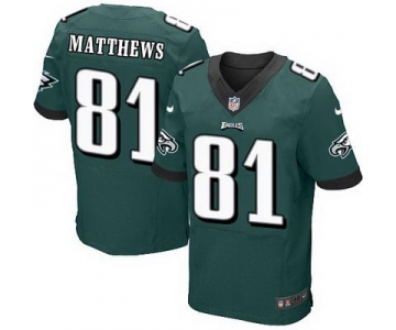 Men's Philadelphia Eagles #81 Jordan Matthews 2014 Nike Dark Green Elite Jersey