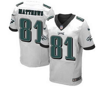 Men's Philadelphia Eagles #81 Jordan Matthews 2014 Nike White Elite Jersey