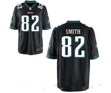 Men's Philadelphia Eagles #82 Torrey Smith Black Alternate Stitched NFL Nike Elite Jersey