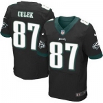 Men's Philadelphia Eagles #87 Brent Celek 2014 Nike Black Elite Jersey