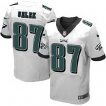 Men's Philadelphia Eagles #87 Brent Celek 2014 Nike White Elite Jersey