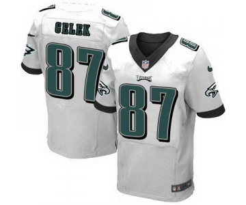 Men's Philadelphia Eagles #87 Brent Celek 2014 Nike White Elite Jersey