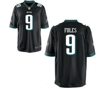 Men's Philadelphia Eagles #9 Nick Foles Black Alternate Stitched NFL Nike Elite Jersey