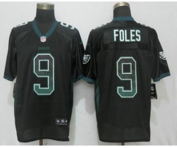 Men's Philadelphia Eagles #9 Nick Foles Black Drift Stitched NFL Nike Fashion Jersey