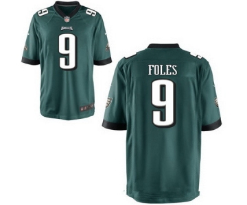 Men's Philadelphia Eagles #9 Nick Foles Midnight Green Team Color Stitched NFL Nike Elite Jersey