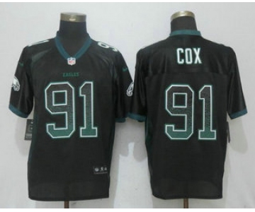 Men's Philadelphia Eagles #91 Fletcher Cox Black Drift Stitched NFL Nike Fashion Jersey