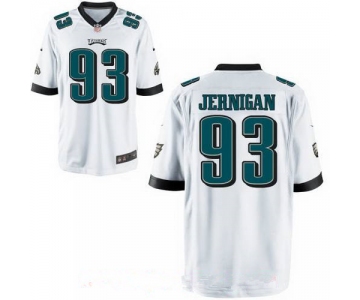 Men's Philadelphia Eagles #93 Timmy Jernigan White Road Stitched NFL Nike Elite Jersey