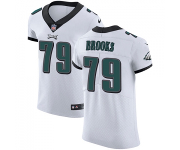 Nike Eagles #79 Brandon Brooks White Men's Stitched NFL Vapor Untouchable Elite Jersey