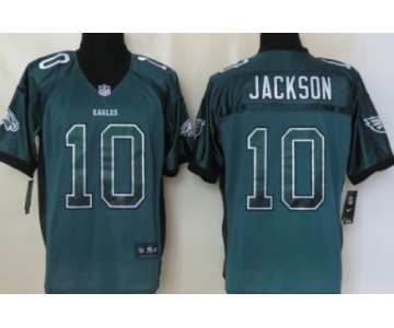 Nike Philadelphia Eagles #10 DeSean Jackson Drift Fashion Green Elite Jersey