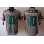 Nike Philadelphia Eagles #10 DeSean Jackson Gray Shadow Elite Jersey