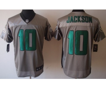 Nike Philadelphia Eagles #10 DeSean Jackson Gray Shadow Elite Jersey