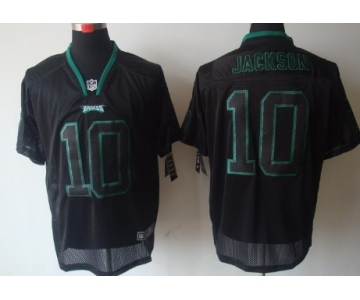 Nike Philadelphia Eagles #10 DeSean Jackson Lights Out Black Elite Jersey
