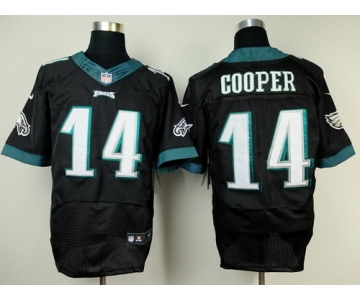 Nike Philadelphia Eagles #14 Riley Cooper 2014 Black Elite Jersey