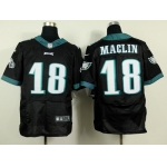 Nike Philadelphia Eagles #18 Jeremy Maclin 2014 Black Elite Jersey